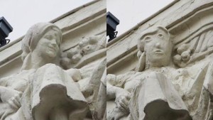 Скульптура в Паленсии, Испания, после реставрации привлекает внимание всего мира